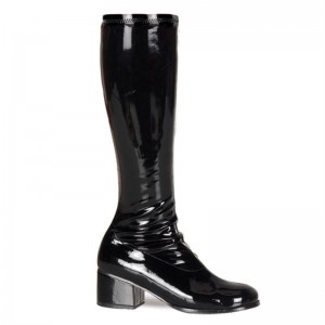 Botas Hasta La Rodilla Pleaser Retro-300 Mujer Negras | ESPAÑA YQWOF