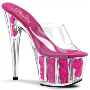 Chanclas De Plataforma Pleaser Adore-701FL Mujer Rosas | ESPAÑA MJZWK