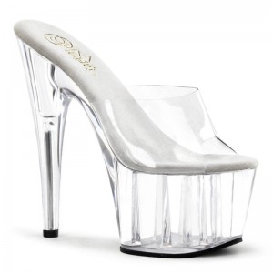 Chanclas De Plataforma Pleaser Adore-701 Mujer Clear | ESPAÑA SAOKG