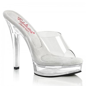 Chanclas De Plataforma Pleaser Majesty-501 Mujer Clear | ESPAÑA CTDPW