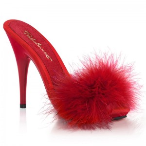 Chanclas De Plataforma Pleaser Poise-501F Mujer Rojas | ESPAÑA DKMJT