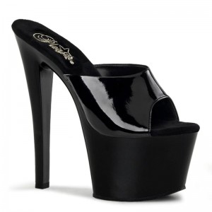 Chanclas De Plataforma Pleaser Sky-301 Mujer Negras | ESPAÑA RXPBG