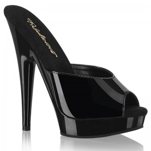 Chanclas De Plataforma Pleaser Sultry-601 Mujer Negras | ESPAÑA WBPNX