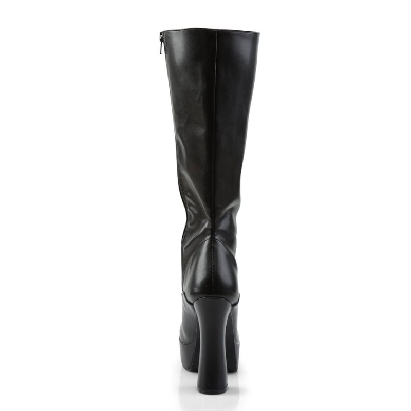 Botas Hasta La Rodilla Pleaser Electra-2020 Vegan Leather Mujer Negras | ESPAÑA RFZQO