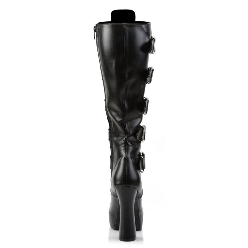 Botas Hasta La Rodilla Pleaser Electra-2042 Vegan Leather Mujer Negras | ESPAÑA RECMH