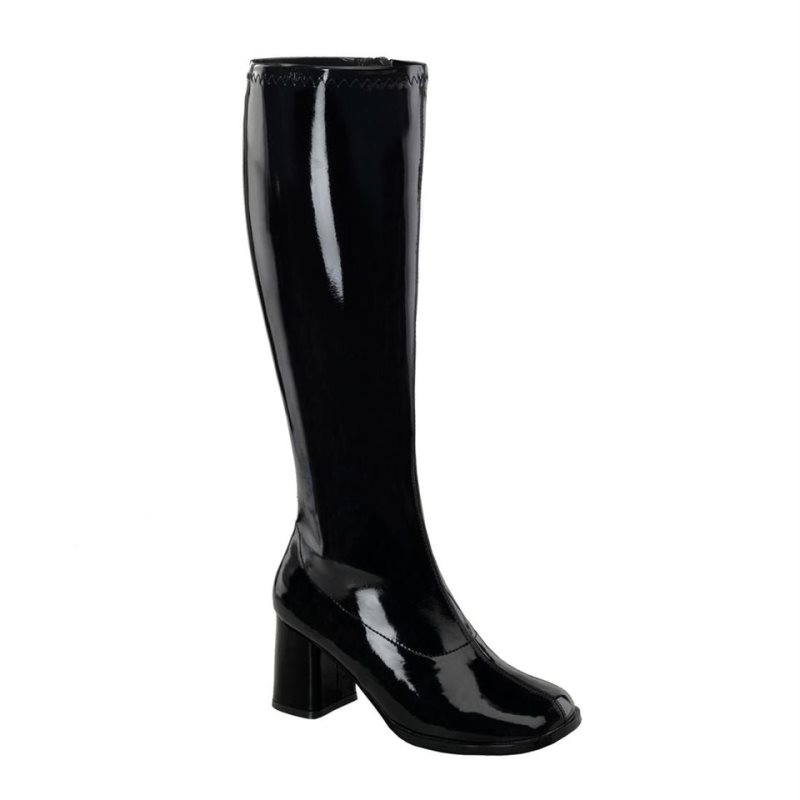 Botas Hasta La Rodilla Pleaser Gogo-300WC Mujer Negras | ESPAÑA TZHOV