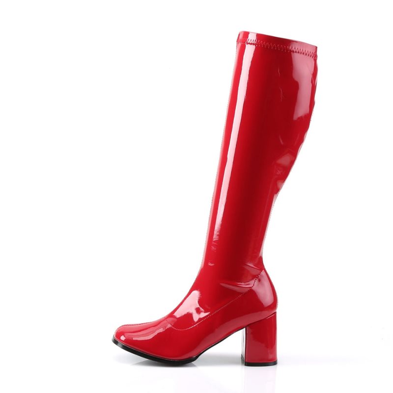 Botas Hasta La Rodilla Pleaser Gogo-300 Mujer Rojas | ESPAÑA IEKJB