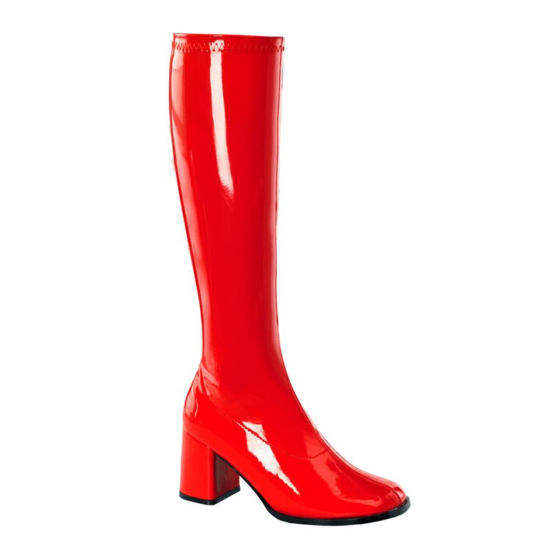 Botas Hasta La Rodilla Pleaser Gogo-300 Mujer Rojas | ESPAÑA IEKJB