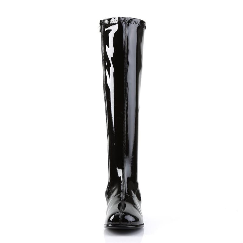 Botas Hasta La Rodilla Pleaser Retro-300 Mujer Negras | ESPAÑA YQWOF