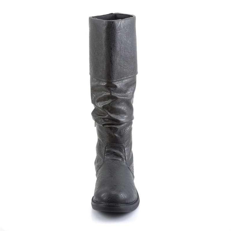 Botas Hasta La Rodilla Pleaser Robinhood-100 Vegan Leather Mujer Negras | ESPAÑA BQJZN