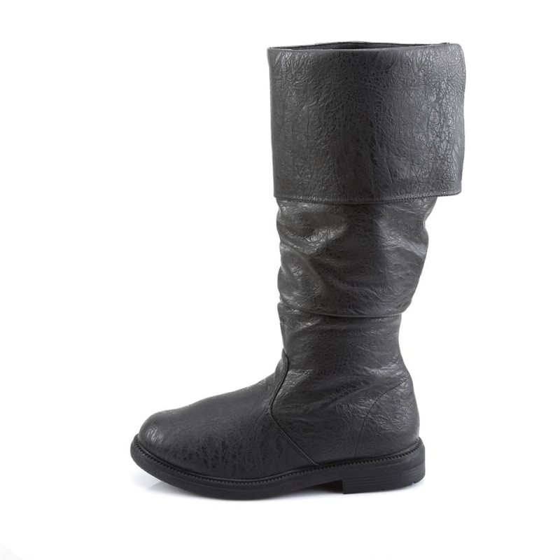 Botas Hasta La Rodilla Pleaser Robinhood-100 Vegan Leather Mujer Negras | ESPAÑA BQJZN