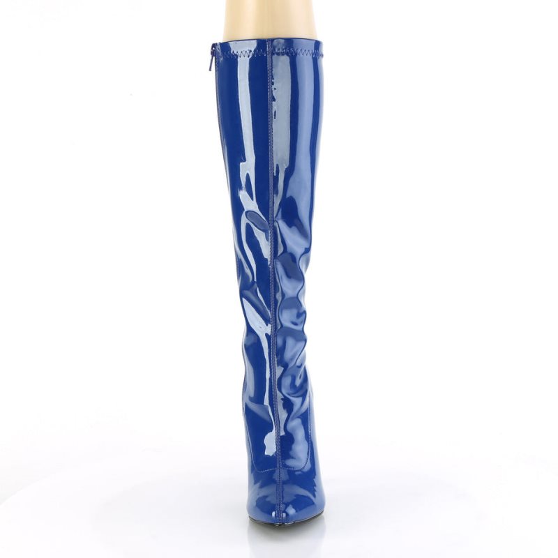 Botas Hasta La Rodilla Pleaser Seduce-2000 Mujer Azul Marino | ESPAÑA UYPFE