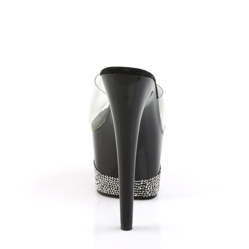 Chanclas De Plataforma Pleaser Adore-701-3 Mujer Negras | ESPAÑA LSYFO