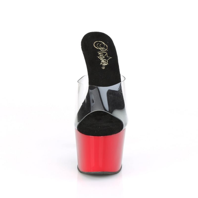 Chanclas De Plataforma Pleaser Adore-701BR Mujer Negras | ESPAÑA YZJKG