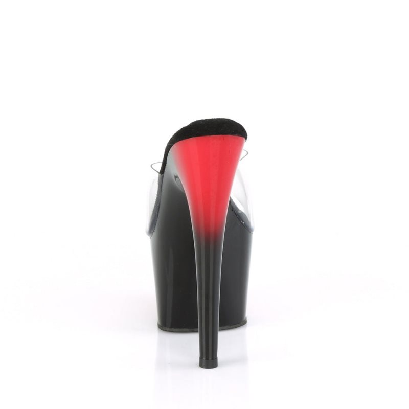 Chanclas De Plataforma Pleaser Adore-701BR Mujer Negras | ESPAÑA YZJKG