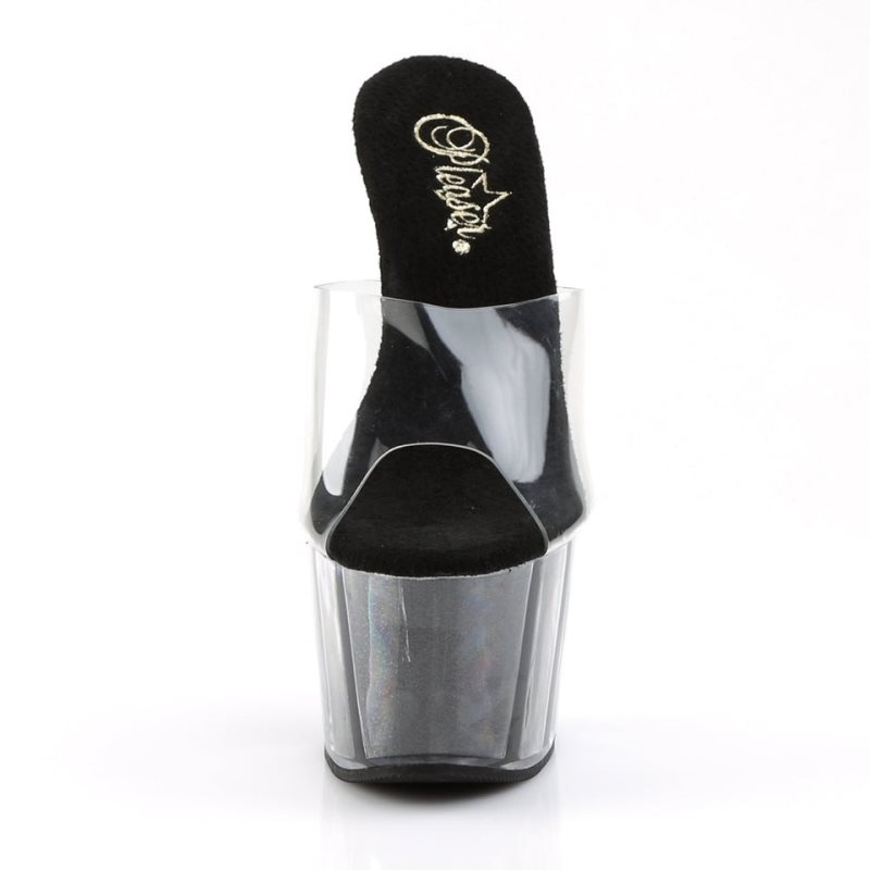 Chanclas De Plataforma Pleaser Adore-701G Mujer Negras | ESPAÑA JKEXH