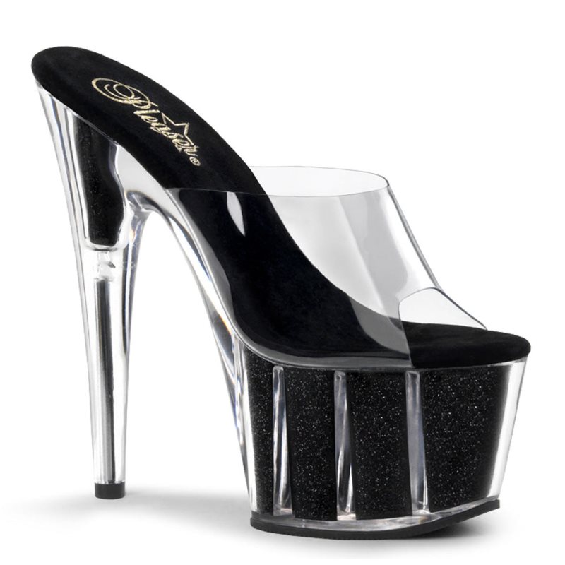 Chanclas De Plataforma Pleaser Adore-701G Mujer Negras | ESPAÑA JKEXH