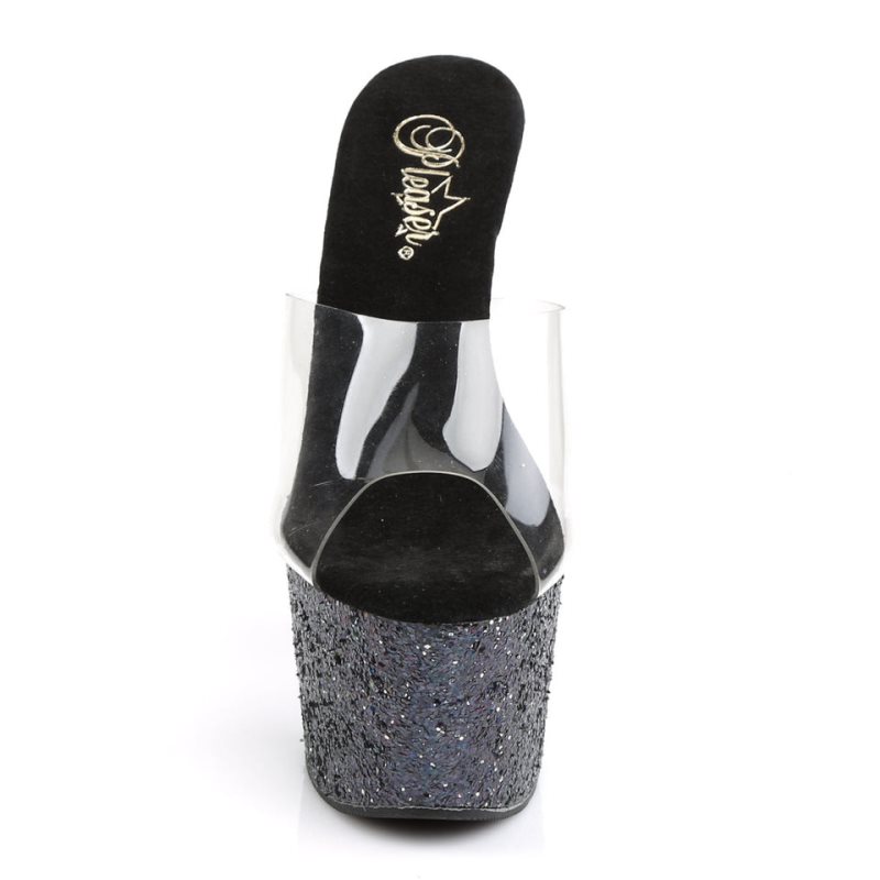 Chanclas De Plataforma Pleaser Adore-701LG Mujer Negras | ESPAÑA BZFDV