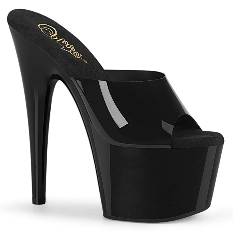 Chanclas De Plataforma Pleaser Adore-701N Mujer Negras | ESPAÑA YGZDO