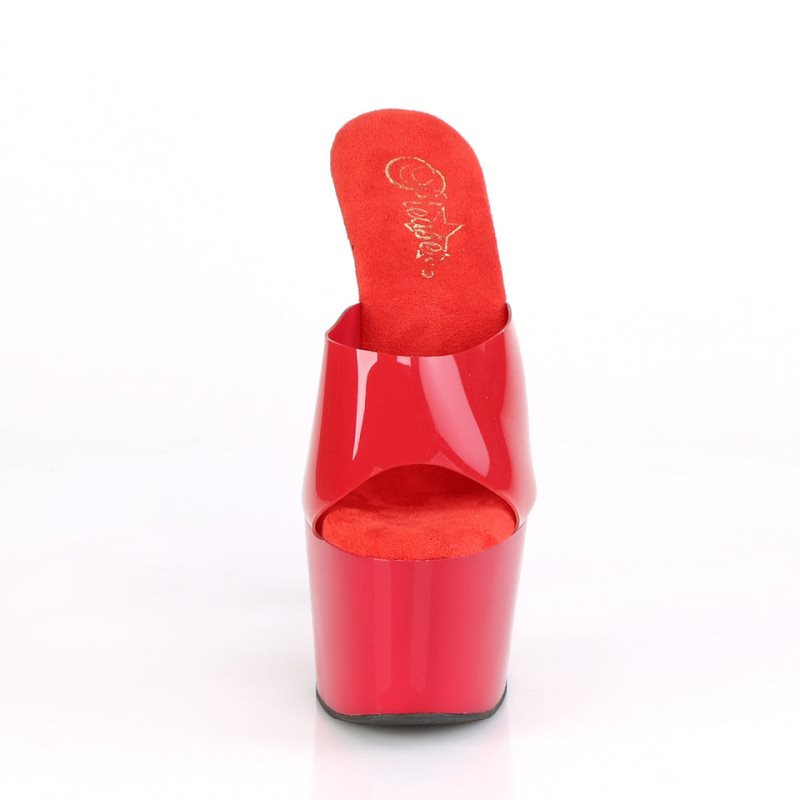 Chanclas De Plataforma Pleaser Adore-701N Mujer Rojas | ESPAÑA AXBTN