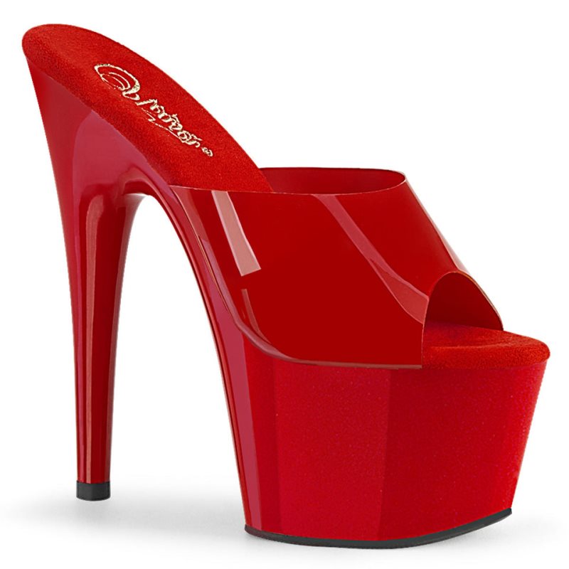 Chanclas De Plataforma Pleaser Adore-701N Mujer Rojas | ESPAÑA AXBTN