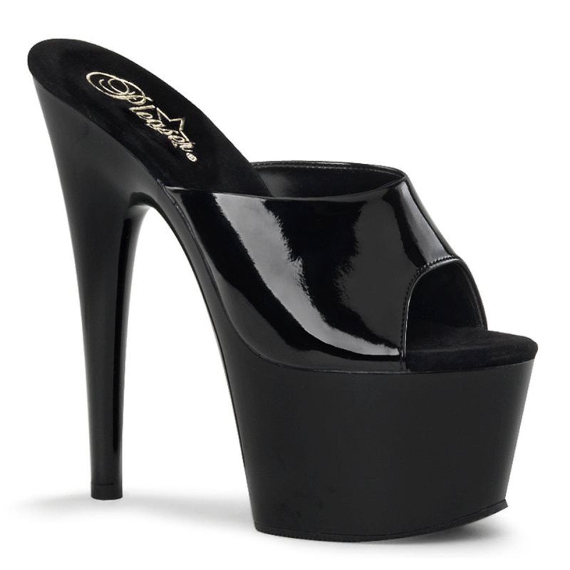 Chanclas De Plataforma Pleaser Adore-701 Mujer Negras | ESPAÑA VGMZR