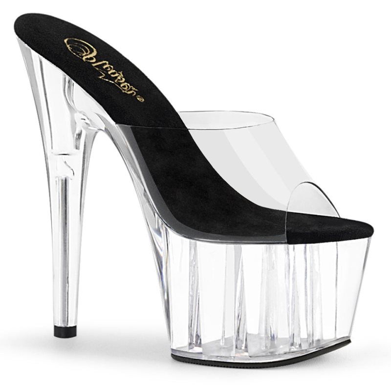 Chanclas De Plataforma Pleaser Adore-701 Mujer Negras | ESPAÑA WSYDX