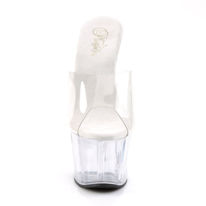 Chanclas De Plataforma Pleaser Adore-701 Mujer Clear | ESPAÑA SAOKG