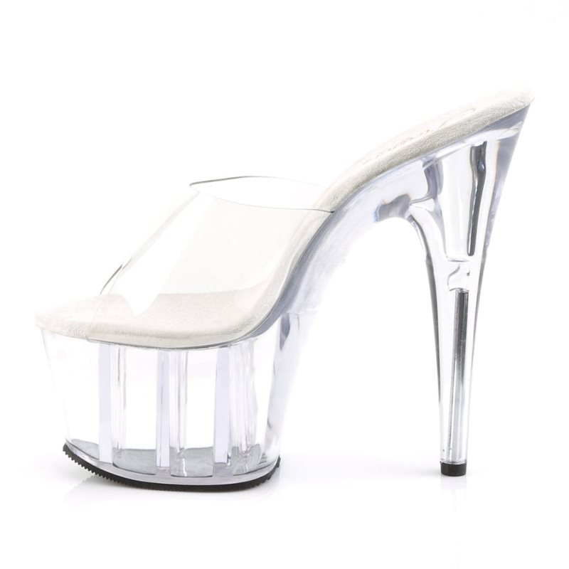 Chanclas De Plataforma Pleaser Adore-701 Mujer Clear | ESPAÑA SAOKG