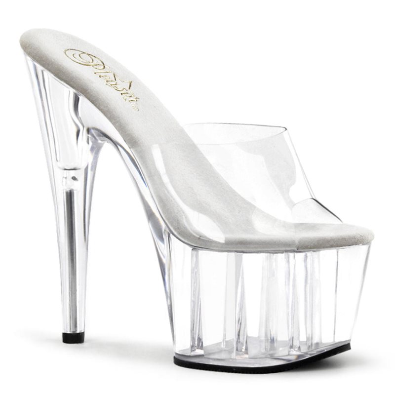 Chanclas De Plataforma Pleaser Adore-701 Mujer Clear | ESPAÑA SAOKG