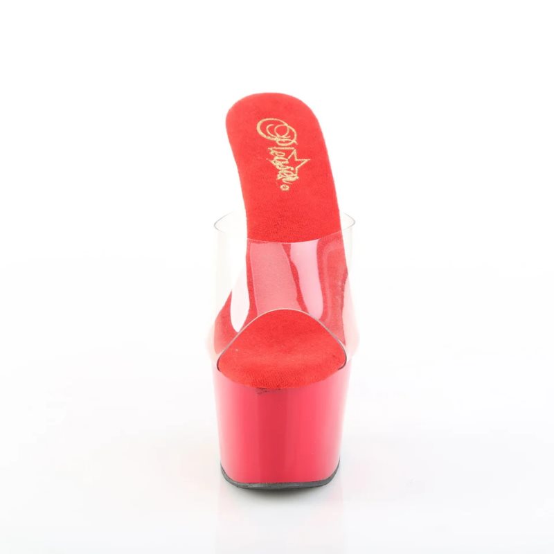 Chanclas De Plataforma Pleaser Adore-701 Mujer Rojas | ESPAÑA WYABU