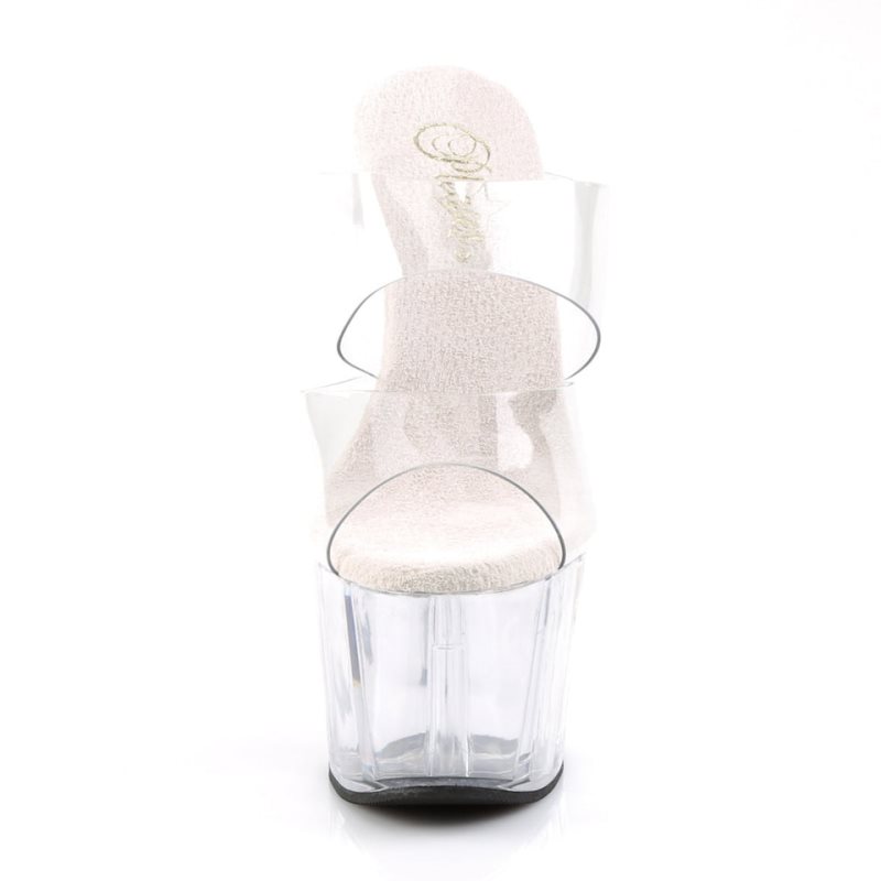 Chanclas De Plataforma Pleaser Adore-702 Mujer Clear | ESPAÑA OECMA