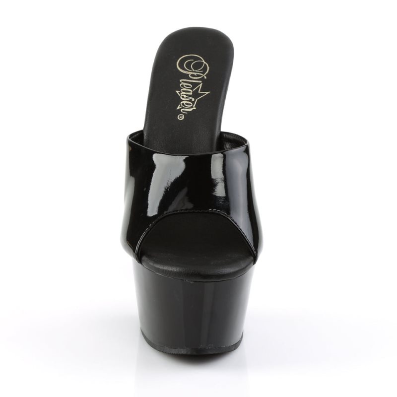 Chanclas De Plataforma Pleaser Aspire-601 Mujer Negras | ESPAÑA OVQAC