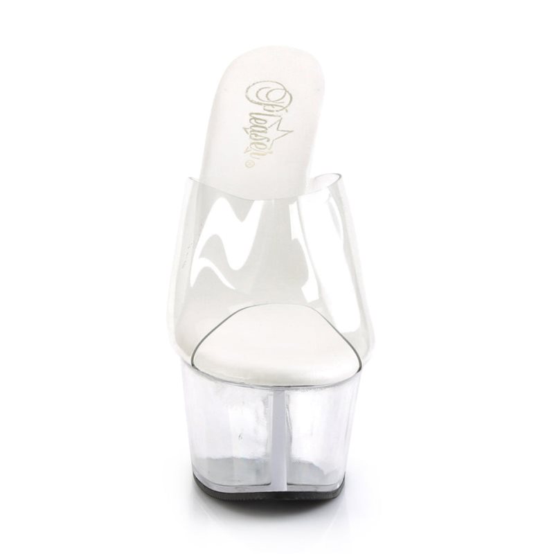 Chanclas De Plataforma Pleaser Aspire-601 Mujer Clear | ESPAÑA QZBXE