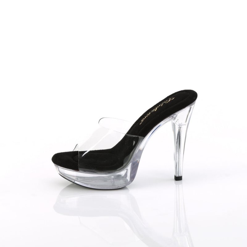 Chanclas De Plataforma Pleaser Cocktail-501 Mujer Negras | ESPAÑA EWGOC