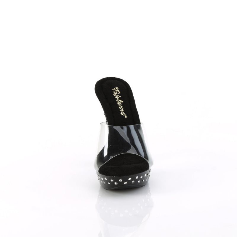 Chanclas De Plataforma Pleaser Cocktail-501SDT Mujer Negras | ESPAÑA SYNIE