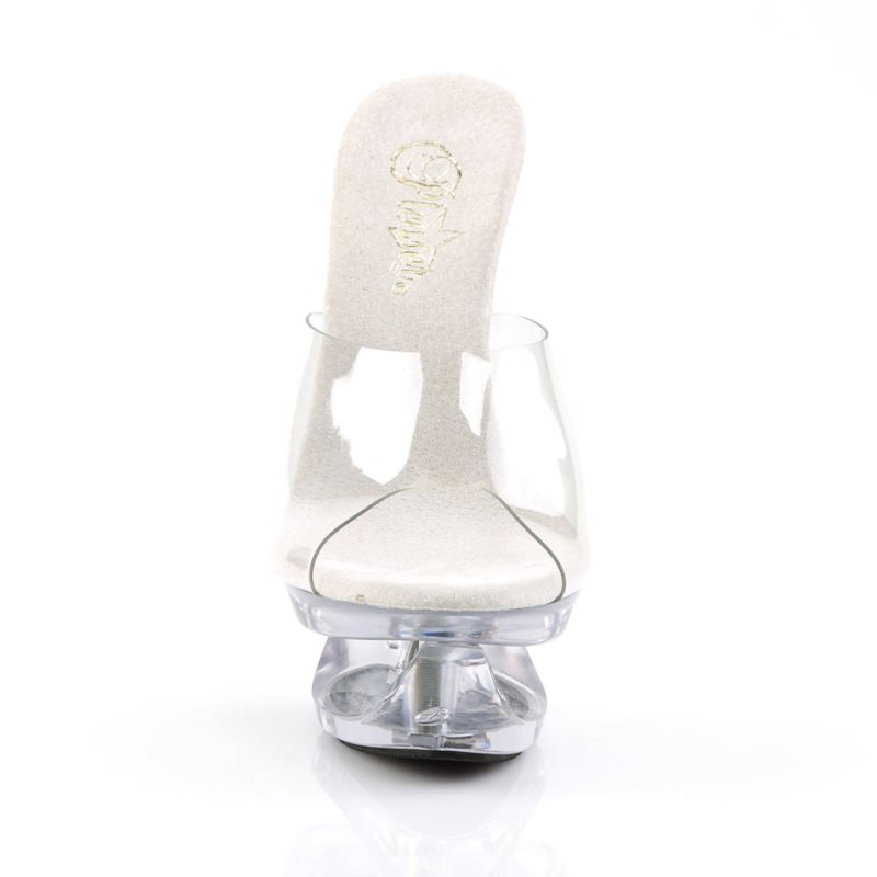 Chanclas De Plataforma Pleaser Eclipse-601 Mujer Clear | ESPAÑA HFPJT