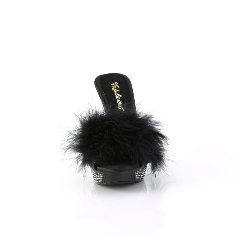 Chanclas De Plataforma Pleaser Elegant-401F Mujer Negras | ESPAÑA VNYRX