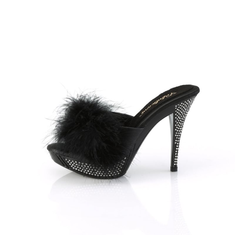 Chanclas De Plataforma Pleaser Elegant-401F Mujer Negras | ESPAÑA VNYRX