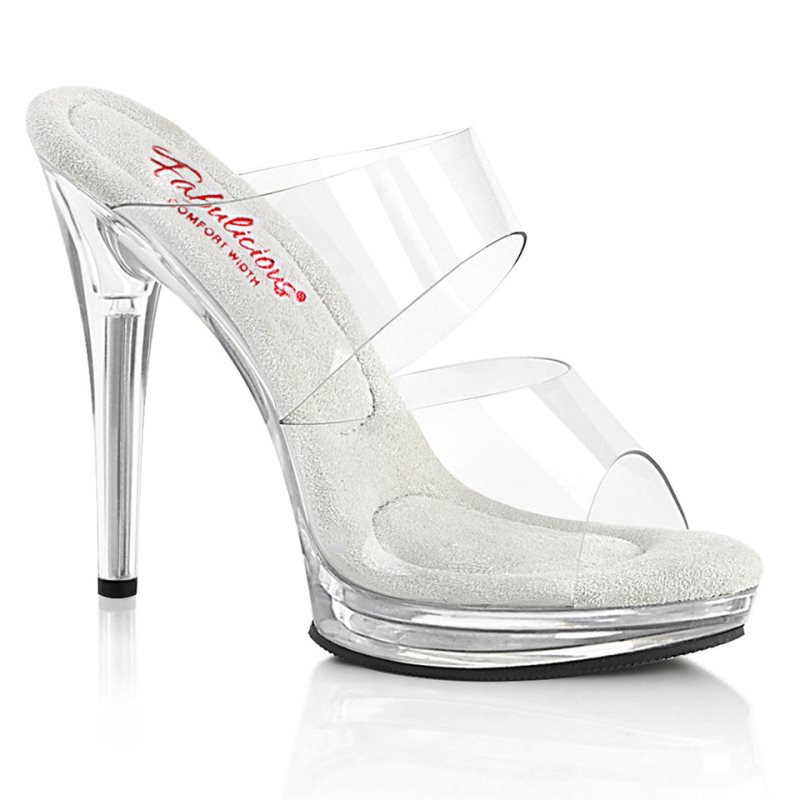 Chanclas De Plataforma Pleaser Glory-502 Mujer Clear | ESPAÑA ILGFZ