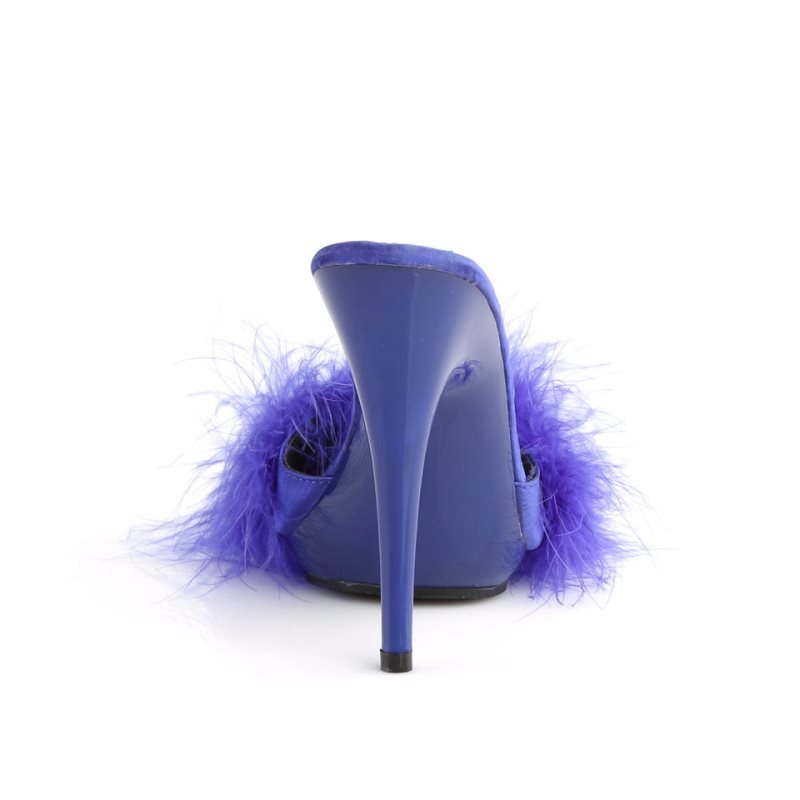 Chanclas De Plataforma Pleaser Poise-501F Mujer Azules | ESPAÑA CXJUQ