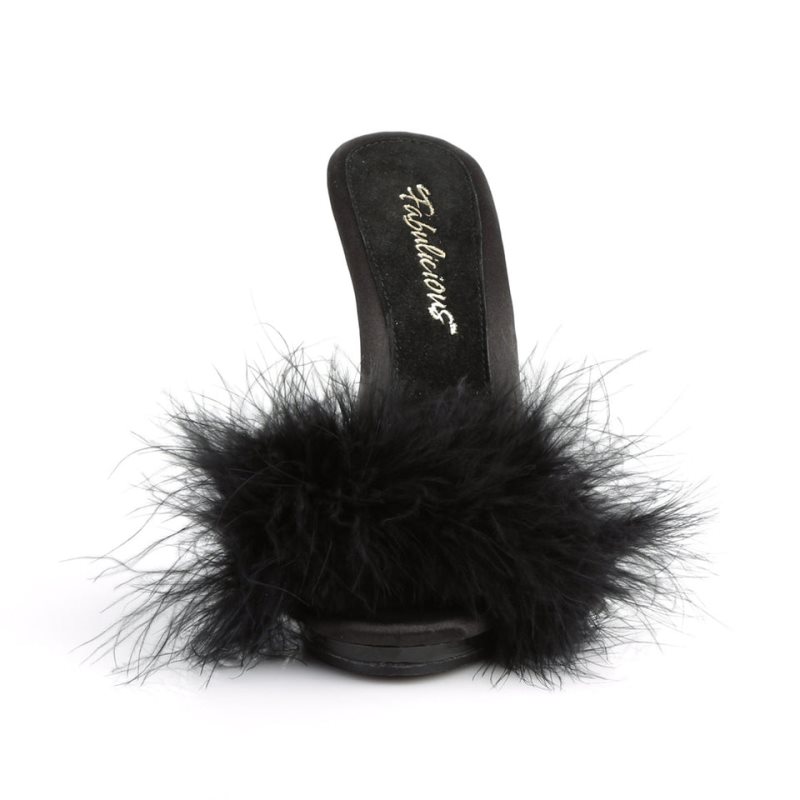 Chanclas De Plataforma Pleaser Poise-501F Mujer Negras | ESPAÑA BDFTQ