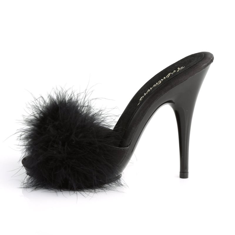 Chanclas De Plataforma Pleaser Poise-501F Mujer Negras | ESPAÑA BDFTQ