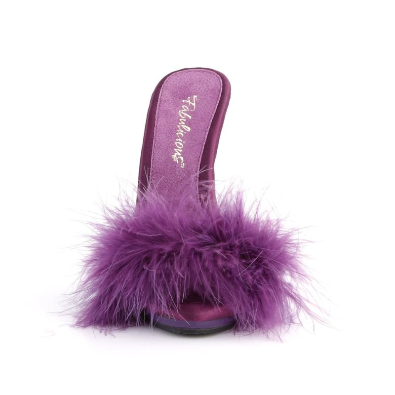 Chanclas De Plataforma Pleaser Poise-501F Mujer Moradas | ESPAÑA PIBYV