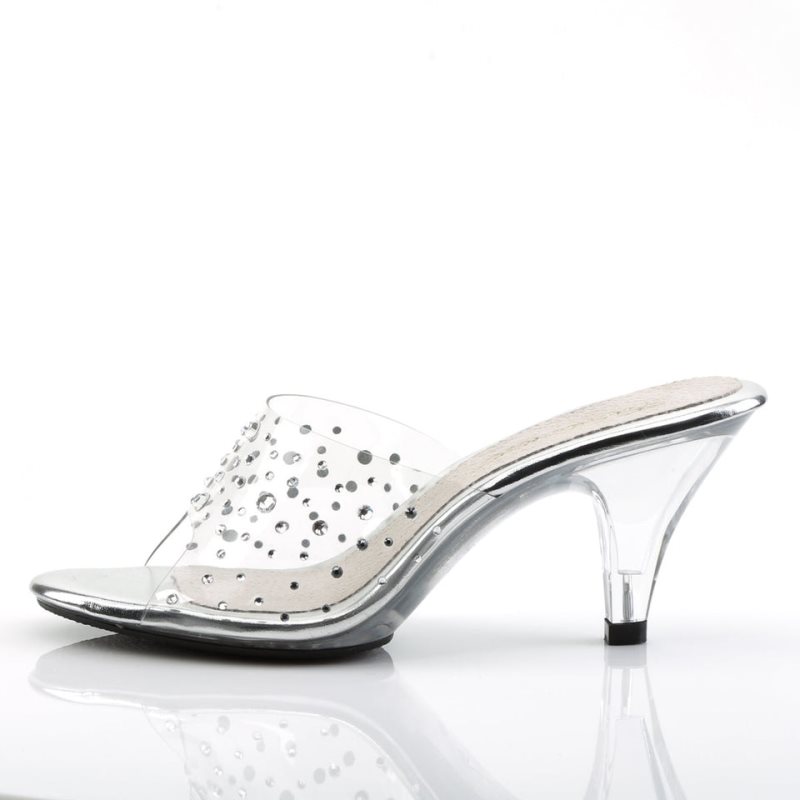 Chanclas Pleaser Belle-301RS Mujer Clear | ESPAÑA EMSBW