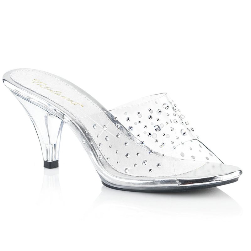 Chanclas Pleaser Belle-301RS Mujer Clear | ESPAÑA EMSBW