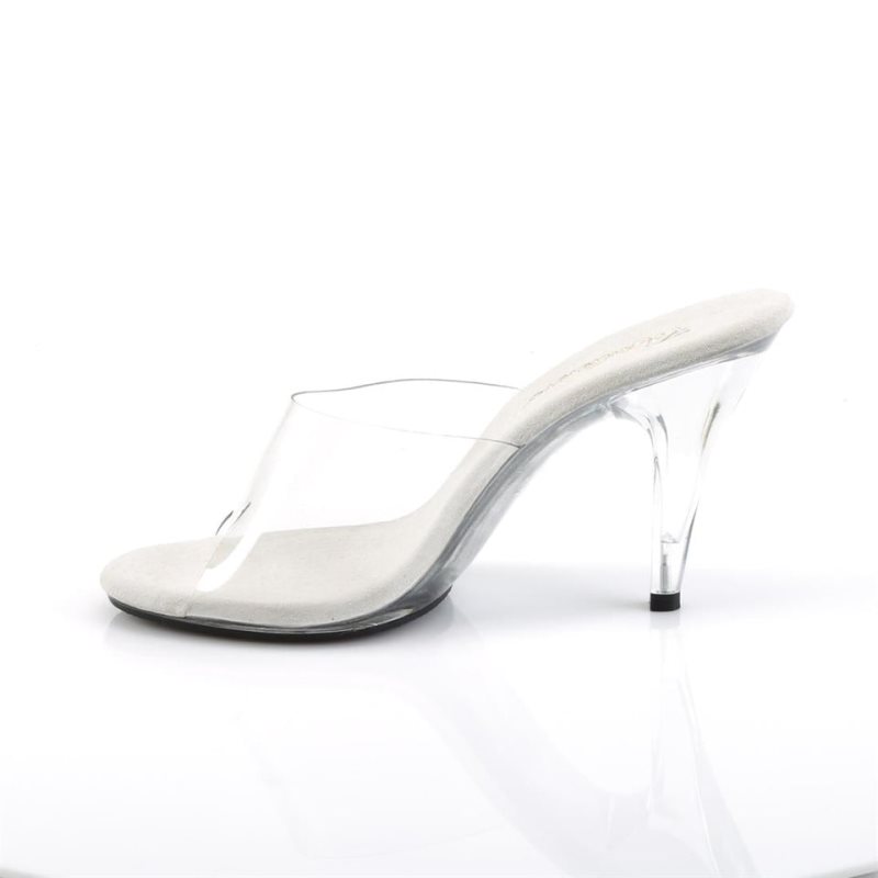 Chanclas Pleaser Caress-401 Mujer Clear | ESPAÑA FMIRQ