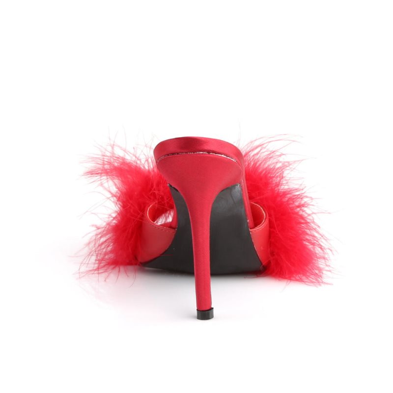 Chanclas Pleaser Classique-01F Mujer Rojas | ESPAÑA KIGDQ