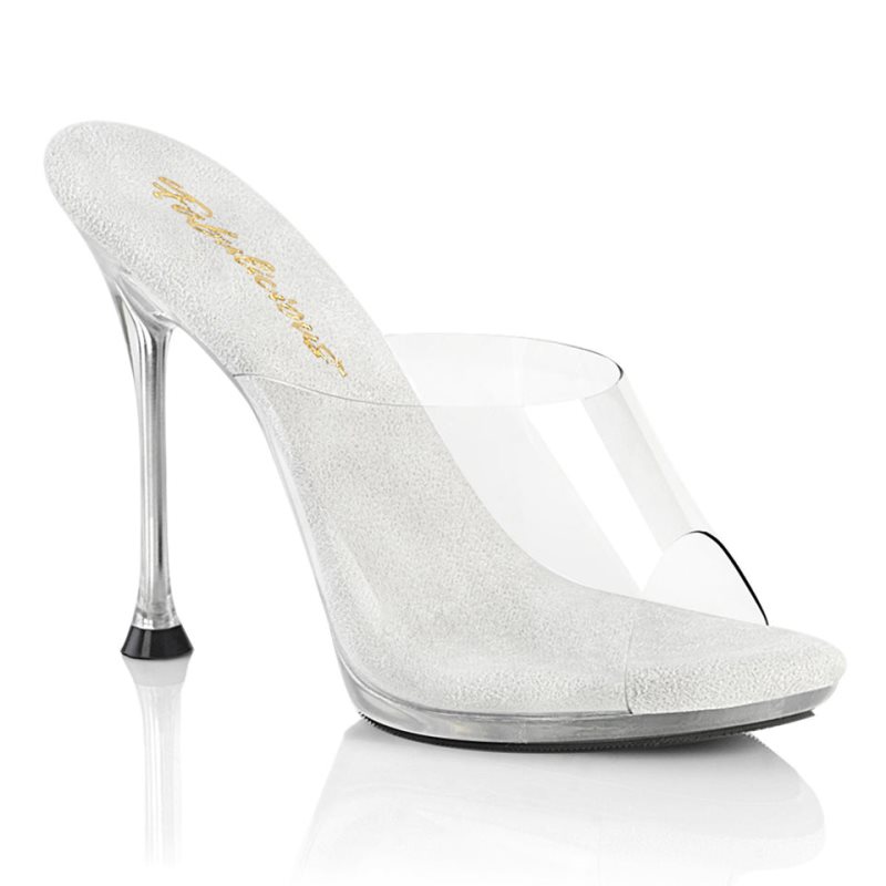 Chanclas Pleaser Cupid-401 Mujer Clear | ESPAÑA EKTDU