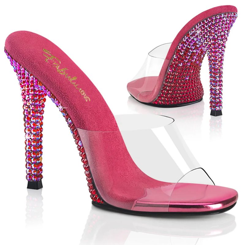 Chanclas Pleaser Gala-01DMM Mujer Fucsia | ESPAÑA PLXYR